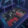 Gaming Teppich mit Konsole und Joystick rot und schwarz Produktbild-Vorschau 1