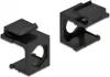 DeLOCK Keystone Abdeckung schwarz mit 12,5 mm Durchführung Produktbild-Vorschau 1