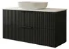 Waschtisch mit Unterschrank TIBU Schwarz 80x50x46 Produktbild-Vorschau 2