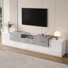 TV komoda Merax s vysokým leskom, s zásuvkou a výklopnými Náhľad obrázku produktu 4