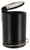 TENDANCE Abfalleimer Mülleimer 3 l schwarz gold Produktbild-Vorschau 7