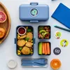MONBENTO Kinder Brotdose TRESOR 16 x 9.2cm Blau Lunch Produktbild-Vorschau 2