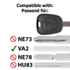 Auto Schlüssel Funk Fernbedienung 1x Gehäuse + 1x Rohling Produktbild-Vorschau 2