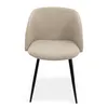 Milton & Oldbrook Bouclé Esszimmerstuhl Budapest Taupe - Produktbild-Vorschau 3