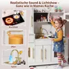 Große Holz Kinderküche Spielküche mit Licht & Sound, Spüle Produktbild-Vorschau 4