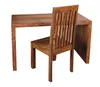 A wooden desk and chair set. Produktbild-Vorschau