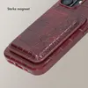 Selencia Croco Pashouder met MagSafe - Burgundy Productafbeelding-voorbeeld 2