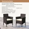Yaheetech 2er Set Gartenstuhl aus Polyrattan, inkl. Sitz- & Produktbild-Vorschau 3