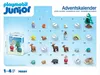 A Playmobil Junior Advent Calendar with various small figures and accessories arranged in a grid representing days of the month. Podgląd zdjęcia produktu