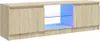 vidaXL TV skříňka s LED světly dub Sonoma 120x30x36 cm Náhled obrázku produktu 1