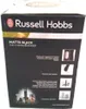 The image shows the packaging of a Russell Hobbs 3-in-1 hand blender. Podgląd zdjęcia produktu