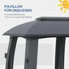 Outsunny Gartenpavillon 3x6m Partyzelt mit Doppeldach Produktbild-Vorschau 6