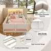 Flieks Kinderbett 90x200cm mit Led, Bodenbett Holzbett mit Produktbild-Vorschau 7