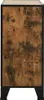 vidaXL Úložná skriňa Rustic Brown 72x36x82 cm Kov a MDF Náhľad obrázku produktu 4
