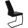 A single black chair shown from a side-angle. Produktbild-Vorschau