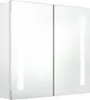 vidaXL Armoire à miroir LED pour salle de bain blanc Voir les images du produit 1
