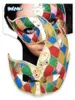 Maschera occhi veneziana colorata con glitter - Taglia Anteprima dell’immagine prodotto 9