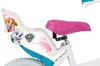 Close-up of a child's bicycle seat with a Paw Patrol theme. Náhled obrázku produktu