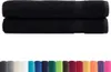 vidaXL Premium-Handtücher SOLUND 2 Stk. Schwarz 100x200 cm Produktbild-Vorschau 1