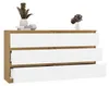 Malwa M6 140 Kommode Eiche ARTISAN WHITE Produktbild-Vorschau 2