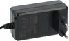 A black power adapter with a European plug. Produktbild-Vorschau