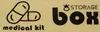 The image shows a graphic design with icons and text related to medical and storage boxes. Náhled obrázku produktu