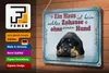 Blechschild Spruch 30x20cm kein echtes Zuhause ohne Hund Produktbild-Vorschau 4