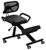 Ergonomische Kniestoel met Rugleuning Zwart voor Kantoor, Productafbeelding-voorbeeld 2