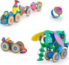 Jeu de construction magnétique Clixo - Modèles avec roues Voir les images du produit 6