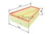 BOSCH Luftfilter F026400343 DACIA Produktbild-Vorschau 4