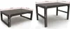 Two tables of different sizes with dimensions indicated. Anteprima dell’immagine prodotto
