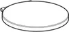 A white toilet seat lid. Produktbild-Vorschau