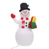 Aufblasbarer Weihnachts Schneemann mit LED Licht 150cm Produktbild-Vorschau 5
