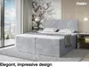 MEBLINI Boxspringbett mit Bettkasten - Gepolstert Produktbild-Vorschau 2