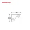 Regalwinkel mit Ornament in schwarz 190 x 140 mm Produktbild-Vorschau 8