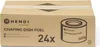 A cardboard box containing multiple chafing dish fuel cans. Anteprima dell’immagine prodotto