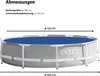 A diagram showing the dimensions of an Intex pool with a cover. Náhľad obrázku produktu