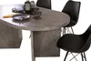 Esstisch oval mit geraden Kanten 160x90 cm Holz Graue-Optik Produktbild-Vorschau 5