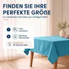 Leinen Tischdecke 160x400 cm eckig petrol Produktbild-Vorschau 5
