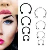 10-teiliges Edelstahl-Piercing-Set in Hufeisenform für Produktbild-Vorschau 4