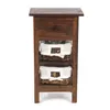 TELEFONTISCH "RATTAN 70" | 70x38x28cm (VxŠxH), mahagón | Náhľad obrázku produktu 2