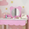 Ensemble de coiffeuse pour enfants AIYAPLAY avec tabouret Voir les images du produit 8