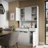 Küchenbuffet Vicco Raul Weiß 100.1 x 188.5 cm mit 5 Türen & Produktbild-Vorschau 5