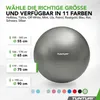 Tunturi Anti Burst Fitnessball mit Pumpe - Yoga-Ball 75 cm Produktbild-Vorschau 8