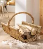 Panier à bois "Trendy" en osier, marron, panier pour bois Voir les images du produit 1