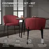 ML-Design stoličky do jedálne sada 4 červených kuchynských Náhľad obrázku produktu 2