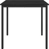 A simple studio shot of a black table. Voir les images du produit