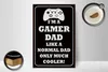Holzschild Spruch 20x30cm I´m a gamer dad like normal dad Produktbild-Vorschau 3