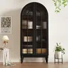 Armoire haute Flyks avec portes en verre, idéale pour la Voir les images du produit 2