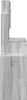 A side view of a gray vanity table with a cabinet. Produktbild-Vorschau